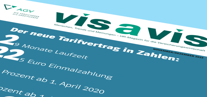 Nov/Dez 2019 Titelblatt des vis a vis 11/12 2019