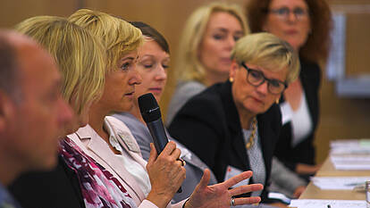 Gesundheitsforum 2017, Teilnehmer Diskussionsrunde des zweiten AGV-Gesundheitsforums